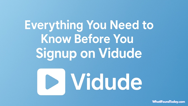 Signup Vidude